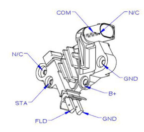 Regler für Lichtmaschinen der 0125711...-Serie 0125811...-Serie Bosch 1986AE0051 F00M346131 F00M346166 14 Volt Original Bosch